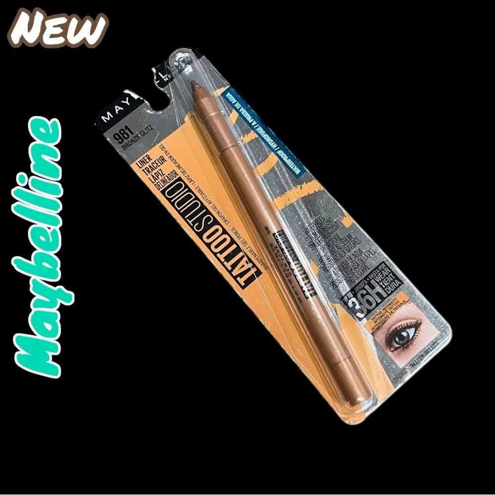 New Maybelline Tattoo Studio Gel Eyeliner – Shade 981 Bronze Glitz